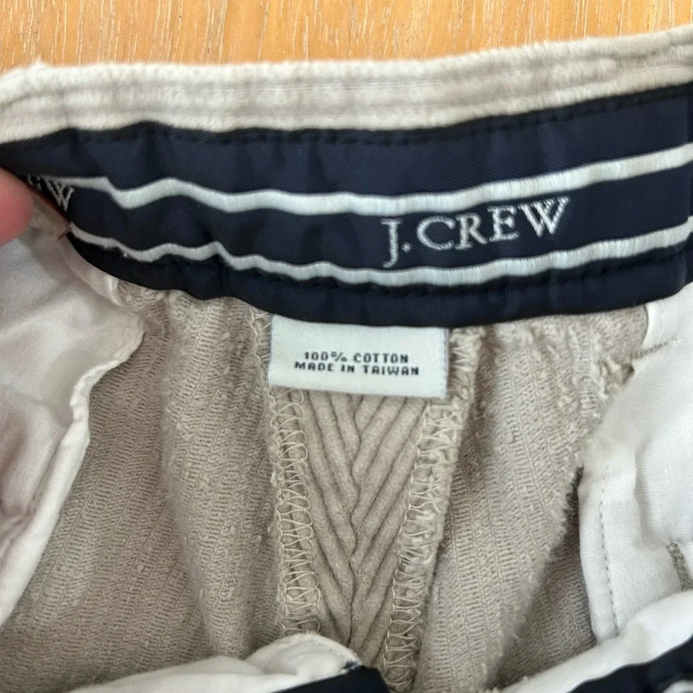 J Crew Classic Fit Beige Corduroy Pants Mens Size 38x32 (actual 38x29)‎ Academia